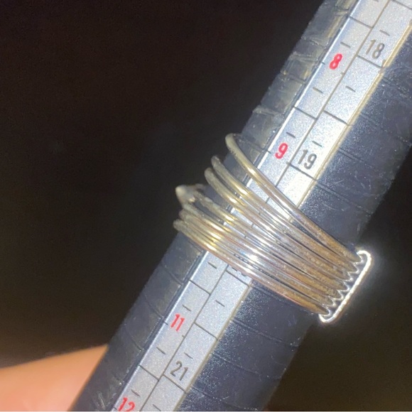 Blue Quartz multi-gem handcrafted ring - Picture 9 of 11